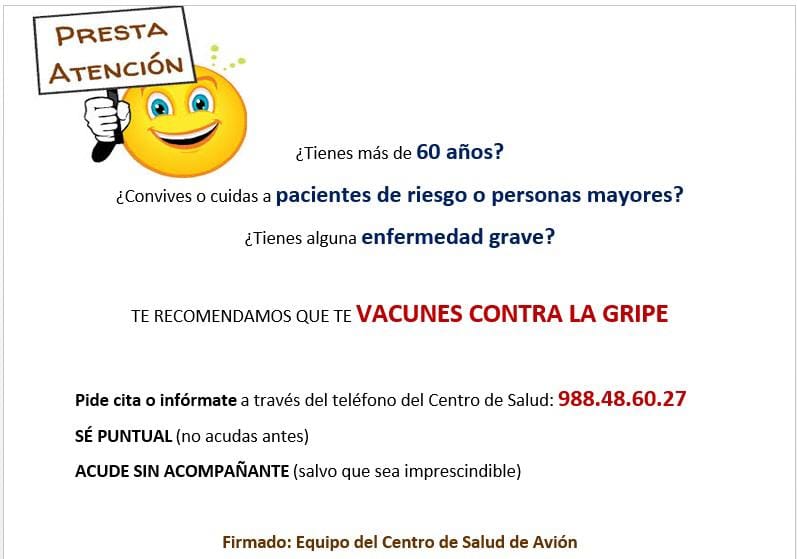 Vacunación de la gripe 2020